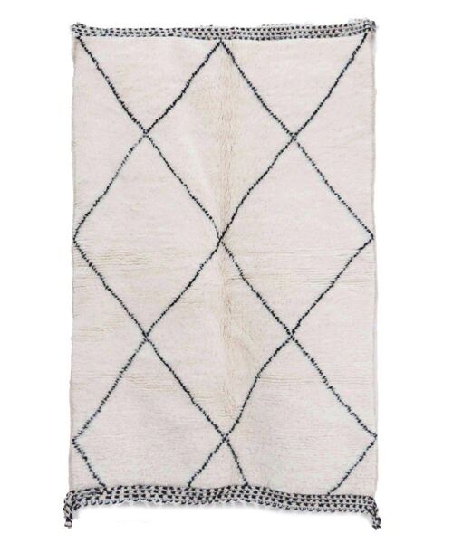 Tapis Berbere marocain pure laine 124 x 192 cm