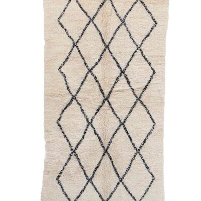 Pure wool Moroccan Berber rug 133x250