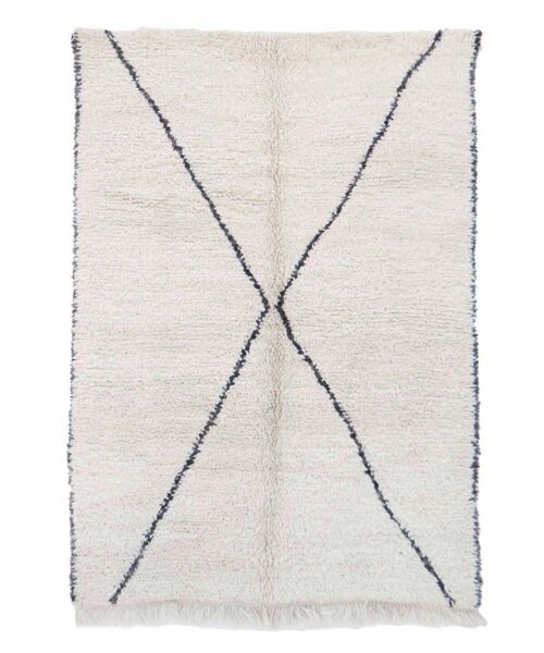 Tapis Berbère marocain pure laine 143 x 214 cm VENDU