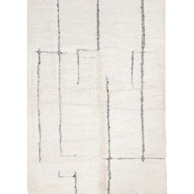 Alfombra bereber marroquí de pura lana 150 x 250 cm