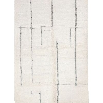 Alfombra bereber marroquí de pura lana 150 x 250 cm