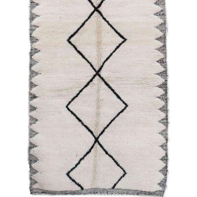 Marokkanischer Berberteppich aus reiner Wolle 166x268