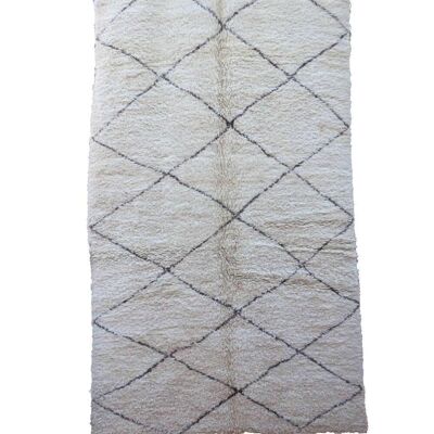 Tappeto berbero marocchino in pura lana 166x310