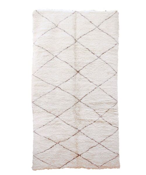 Tapis Berbere marocain pure laine 166 x 310 cm