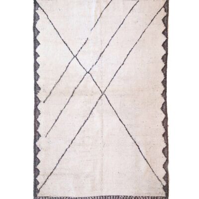 Alfombra bereber marroquí de pura lana 168 x 261 cm