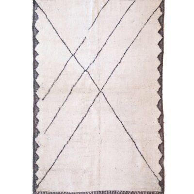 Alfombra bereber marroquí de pura lana 168 x 261 cm