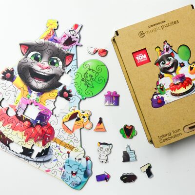 Puzzle de célébration Talking Tom A4 Premium Box