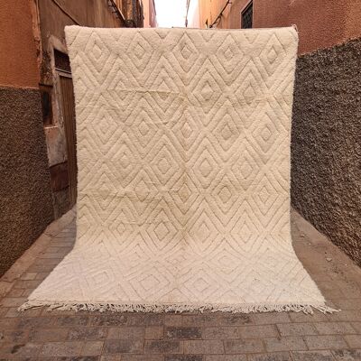 Tappeto berbero Beni Ouarain in pura lana 200 x 300 cm