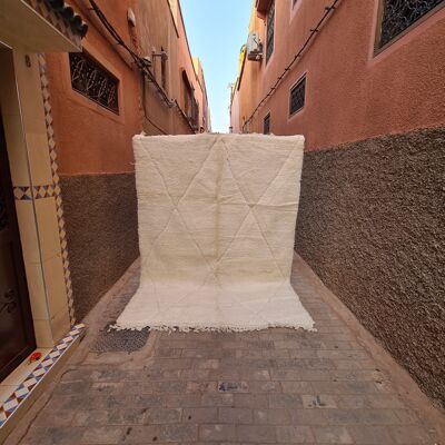 Tapis berbere Beni Ouarain pure laine 200 x 300 cm