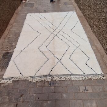 Tapis berbere Beni Ouarain pure laine 210 x 300 cm 2