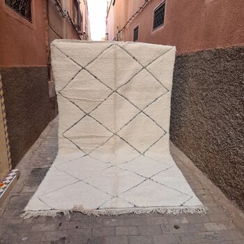 Tapis berbere Beni Ouarain pure laine 210 x 350 cm 1