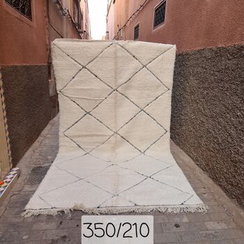 Tapis berbere Beni Ouarain pure laine 210 x 350 cm 4