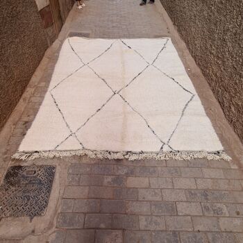 Tapis berbere Beni Ouarain pure laine 234 x 300 cm VENDU 2