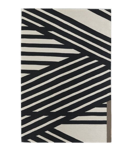 Tapis kilim en coton et laine STRIPE