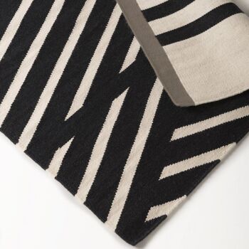 Tapis kilim en coton et laine STRIPE 3