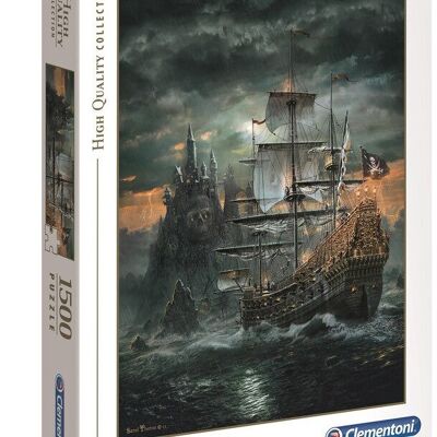 Hochwertiges Piratenschiff-Puzzle mit 1500 Teilen