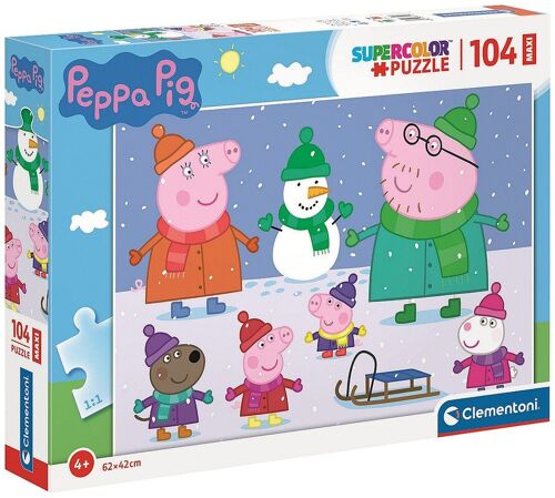 Puzzle 104 Pièces Maxi Peppa Pig