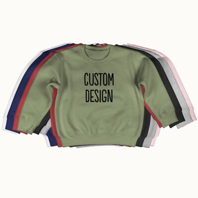 Suéter de bebé personalizado (su propio texto o logotipo)