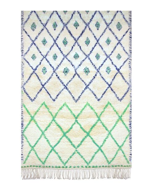 Tapis berbere authentique marocain laine Majorelle