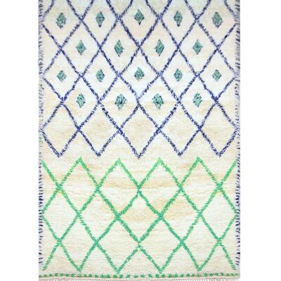 Authentic Moroccan Berber rug in Majorelle wool