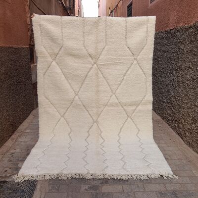 Beni Ouarain Berberteppich aus reiner Wolle, 200 x 300 cm