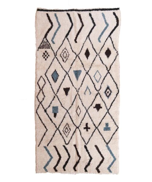 Tapis Berbere marocain pure laine 144 x 265 cm VENDU