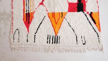 Tapis Berbere marocain pure laine 145 x 259 cm 2