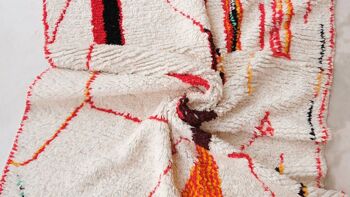 Tapis Berbere marocain pure laine 145 x 259 cm 10
