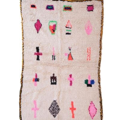 Pure wool Moroccan Berber rug 149x228