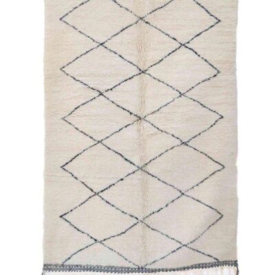 Alfombra bereber marroquí de pura lana 158 x 256 cm