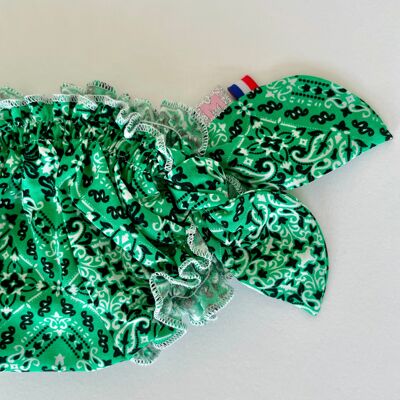 Maillot de bain en coton vert flashy