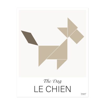 Affiche enfant LE CHIEN - 50x40 cm 350gr