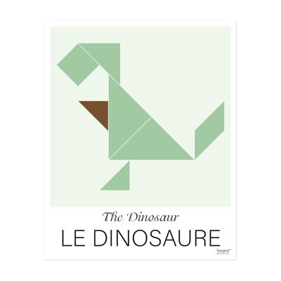 Affiche enfant LE DINOSAURE - 50x40 cm 350gr