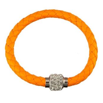 Bracelet avec fermeture magnétique, orange 1
