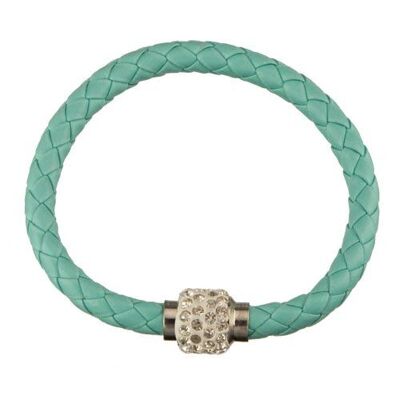 Bracelet avec fermoir magnétique, turquoise