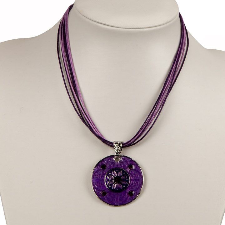 Collana a nastro Domi, viola