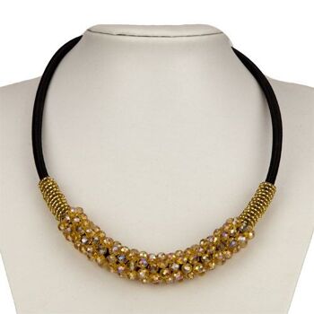 Collier en verre, or 1