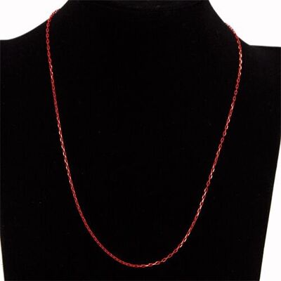 Halskette Kupfer, 43cm, Rot
