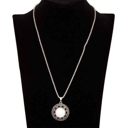 Collana con pendente, bianco 3