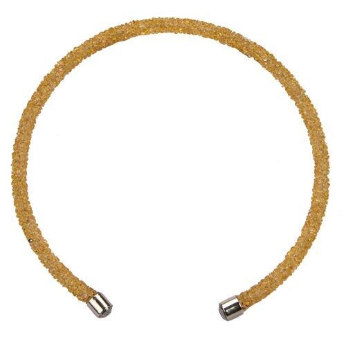 Girocollo con effetto glitter, arancione