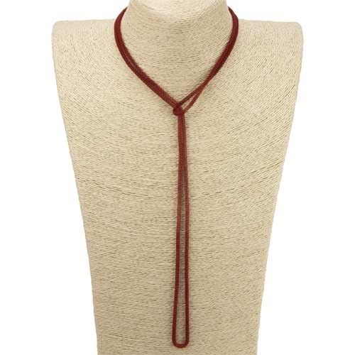 Collana lunga per creazioni personali, 120cm, rosso