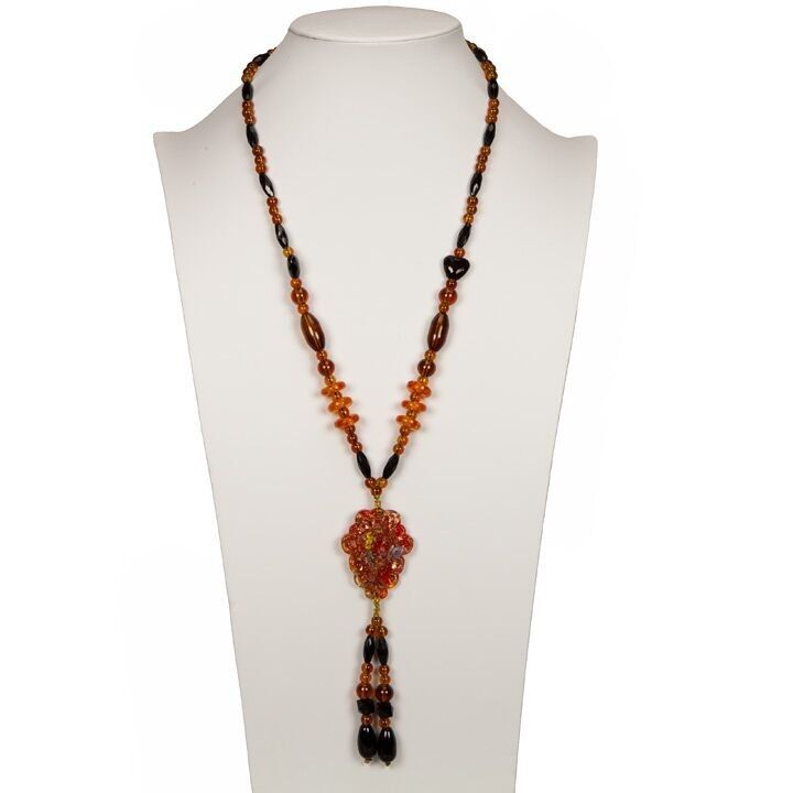 Collana lunga in vetro 4