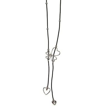 Collier fantaisie long avec pendentif coeur, 80 cm 2