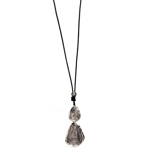 Collana lunga moda con pendente, 80 cm 2