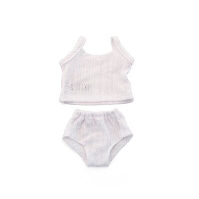 Miniland Dolls: UNDERWEAR SET, for 38 and 40cm dolls, in plastic bag with coat rack, Made in Spain, 3+