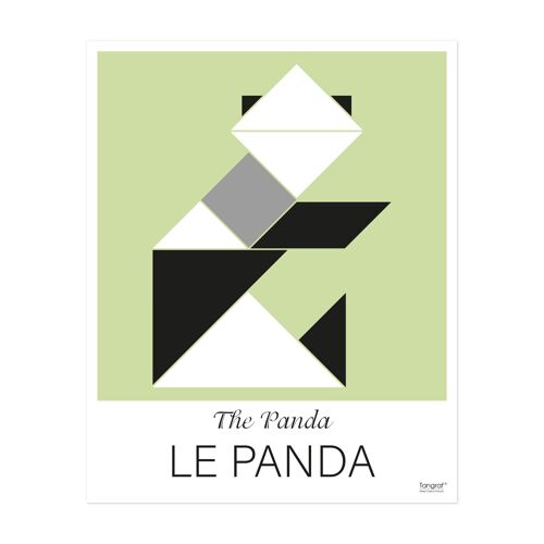 Affiche enfant LE PANDA - 50x40 cm 350gr