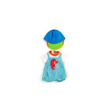 Miniland Poupées: COMBINAISON pour garçon 32cm, 2 pièces, sac en plastique avec  porte-manteau, 3+
