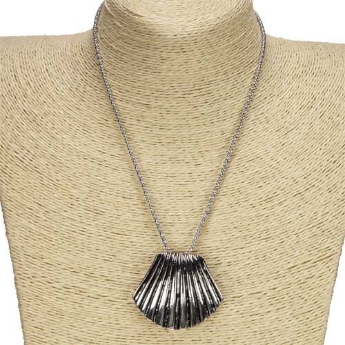 Fashionable necklace, silver 4