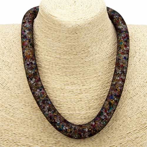 Catena a rete Big con strass, 16mm, colorata