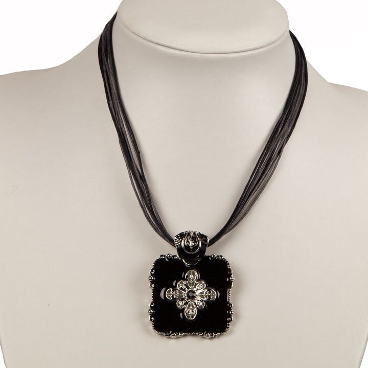 Catena da cavaliere, nero-argento 3